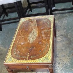 Vintage coffee table Louis XVI $175