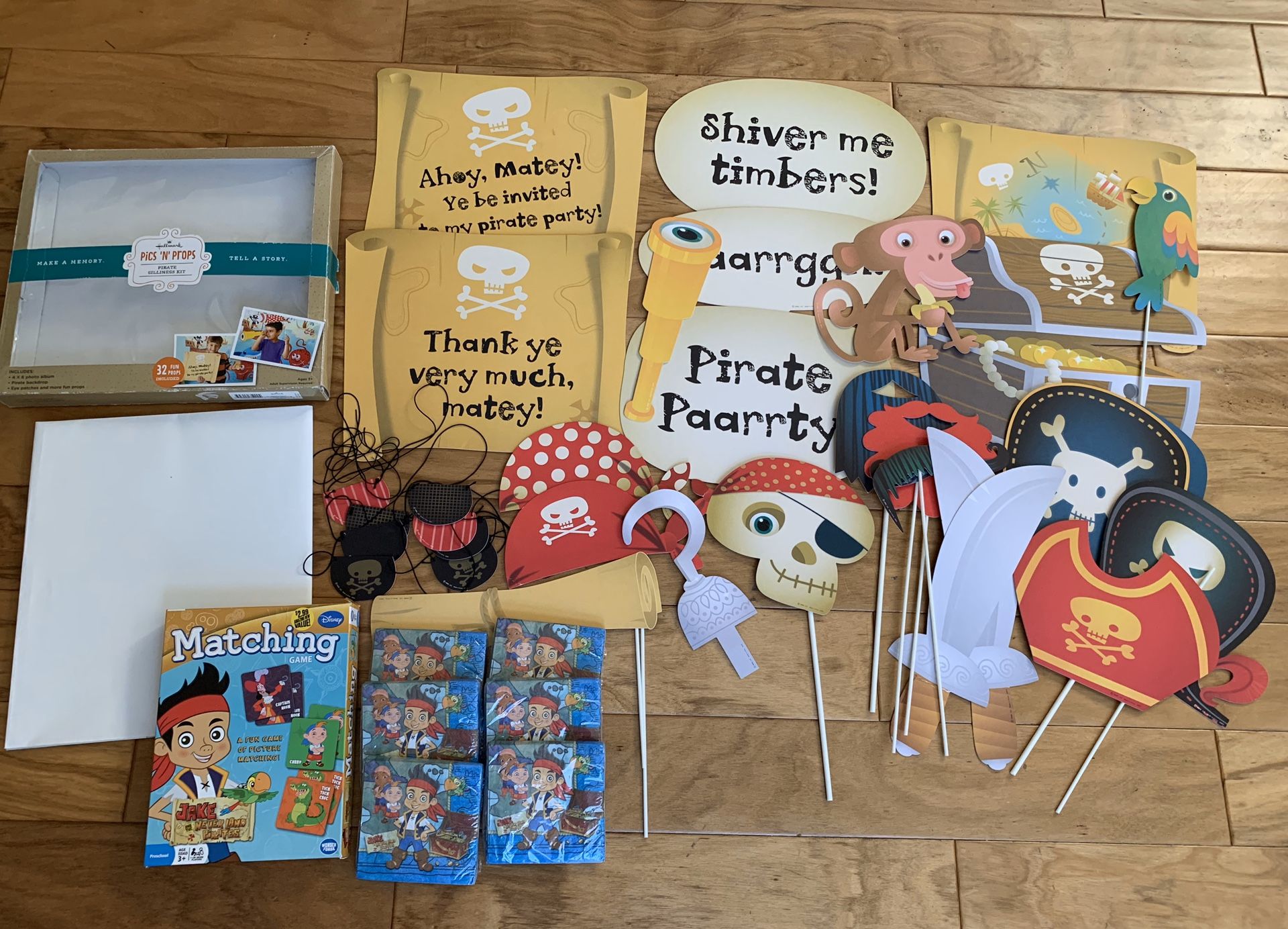 Jake and the Neverland Pirate and Pirate birthday party supplies