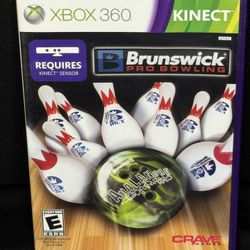 XBOX 360 - Kinect  Brunswick Pro Bowling Game