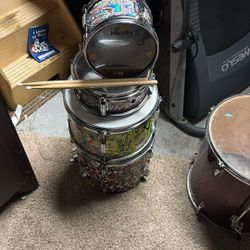 Drum Set / Partial Drum Kit – Mendini – Great for Beginners or Kids