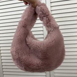 NEW Super Soft Fur Small Hobo Shoulder Bag