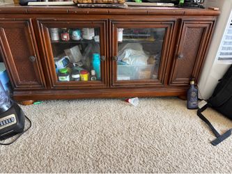 Solid tv stand
