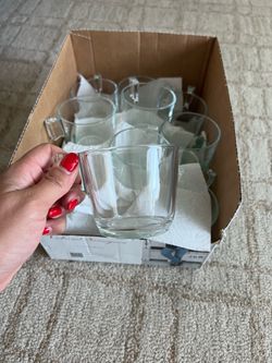Glass coffee/tea cups