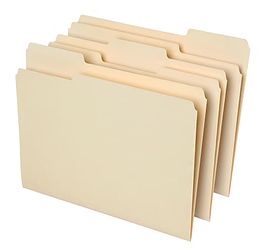 Office Depot® Brand File Folders, 1/3 Cut, Letter Size, 30% Recycled, Manila, Pack Of 100 Folders - Retail $17
