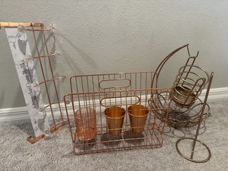 Gold rose kitchen/bathroom set