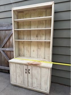 Wood storage shelves