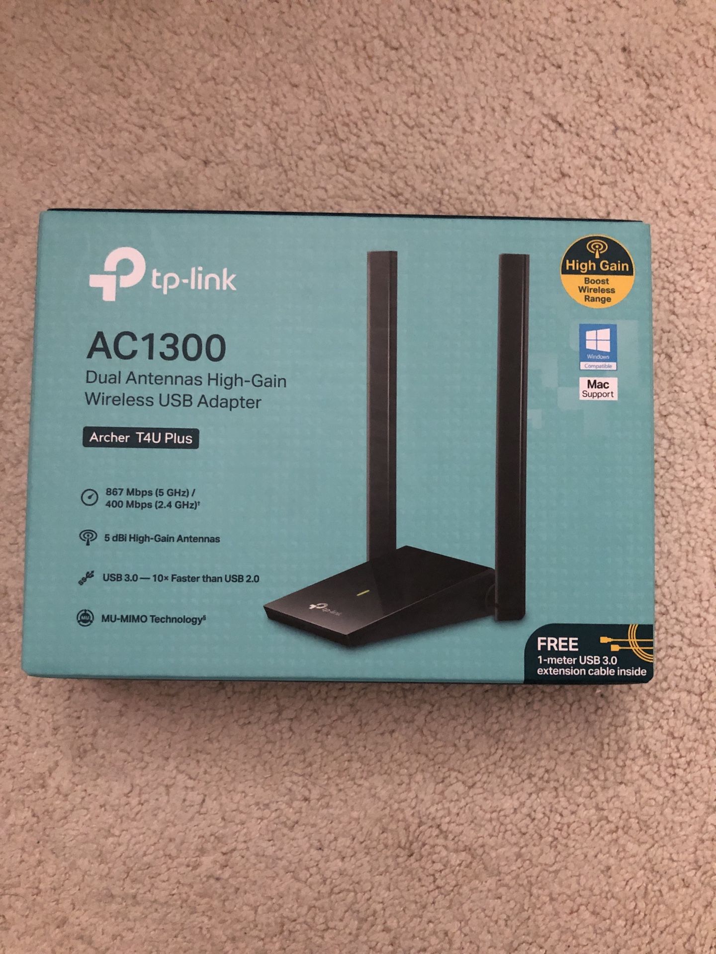 TP-link Archer T4U plus wifi adapter