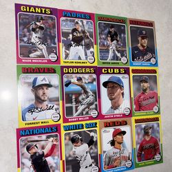 TOPPS MLB HERITAGE 2024 TRADING CARD LOT