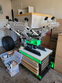 Riley Hopkins Jr. Screen Printing Press