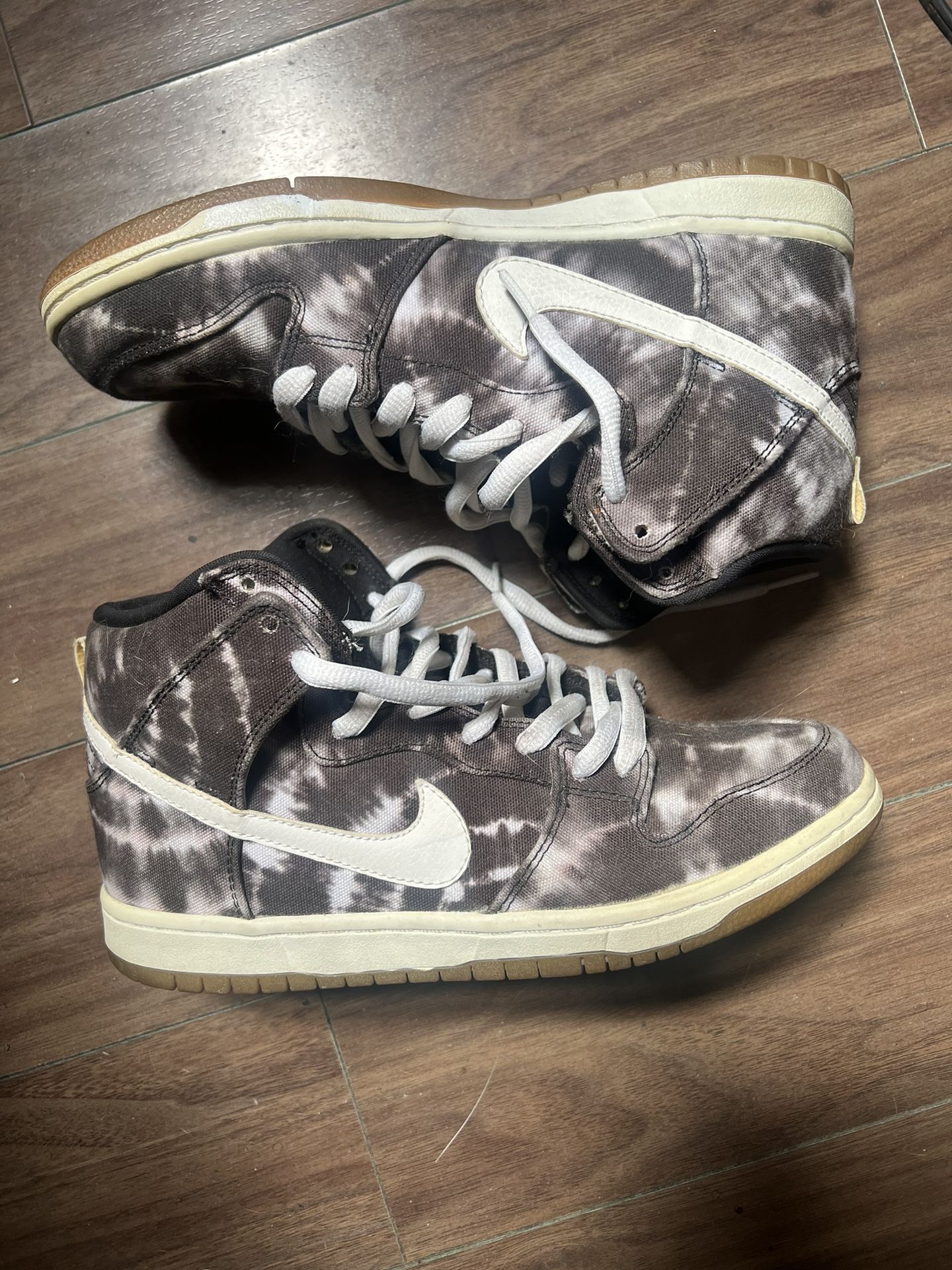 Nike Sb Dunk High Tie Dye Black