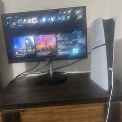 Ps5 Slim With 180 Hz HD monitor 