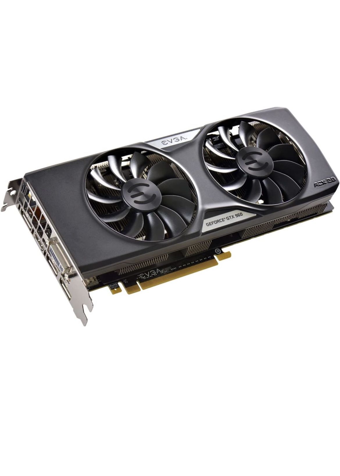 EVGA GeForce GTX 960 4GB FTW GAMING Dual Fan And Backplate