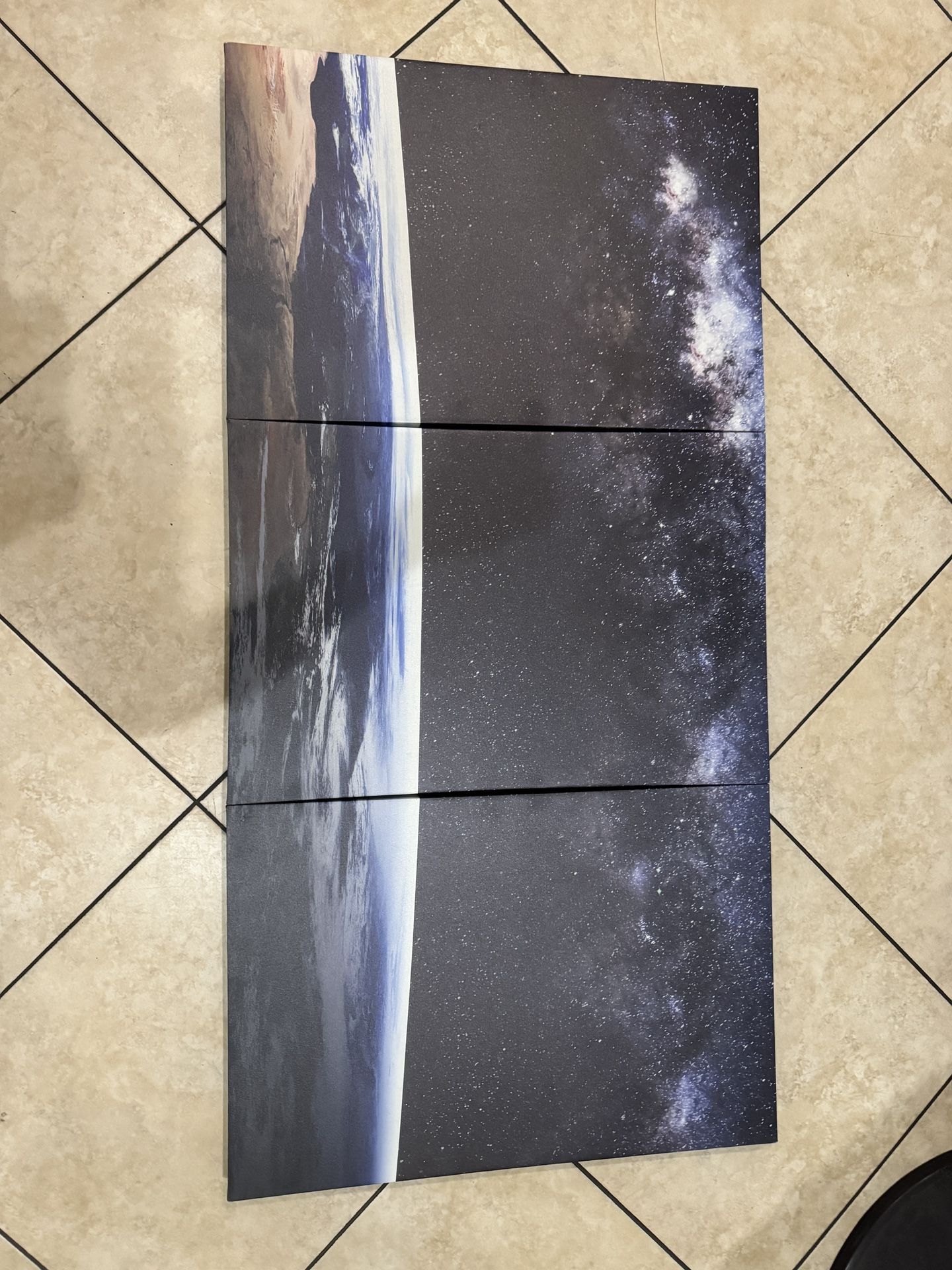 Space Earth  Milky Way Wall Art