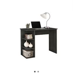 Staples desk with standard black desk chair LOOKING TO GET RID OF ASAP BEST OFFER