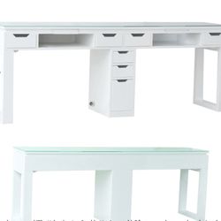 Whale Spa Valentino Lux  Double Manicure Table 