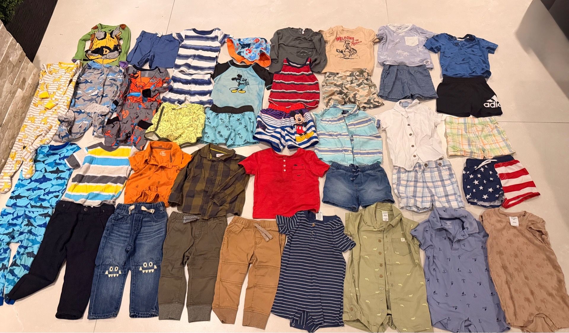 Boys Clothing Lot 18 Months 40+ Pieces Summer Outfits Bundle Cute Clothes