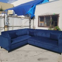 BRAND NEW 7x9ft SECTIONAL COUCHES sofas, BARCELONA NAVY FABRIC. CUSTOM MADE AVAILABLE