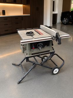 Porter‑Cable PCB220TS 10” Table Saw with Folding Rolling Stand
