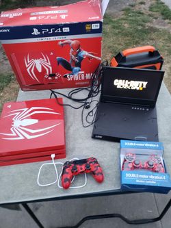 G Story Monitor 13.3 Tablet Portable $225! Firm. Alone. The edition spider man PS4 Pro With 2 Control & Spider Man Game is $500!. All for $700!  Cash