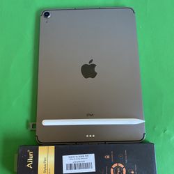 Apple IPad Air 4th Generation (10.9” Liquid Retina/ 2020 Model) 64GB Wifi +Cellular (AT&T/T-mobile / Verizon etc) with keyboard, pen & Accessories 