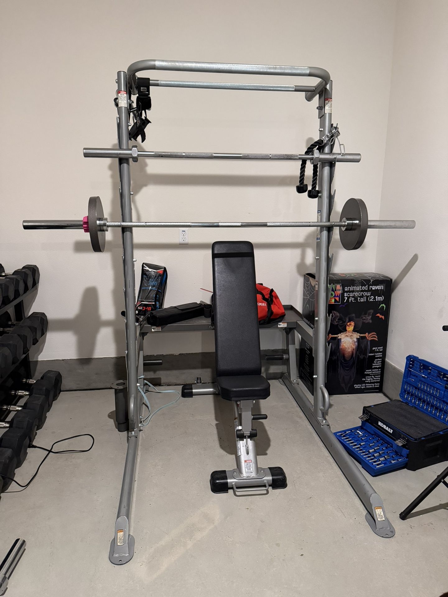 Complete Commercial Home Gym – StairMaster, Smith Machine, Dumbbells
