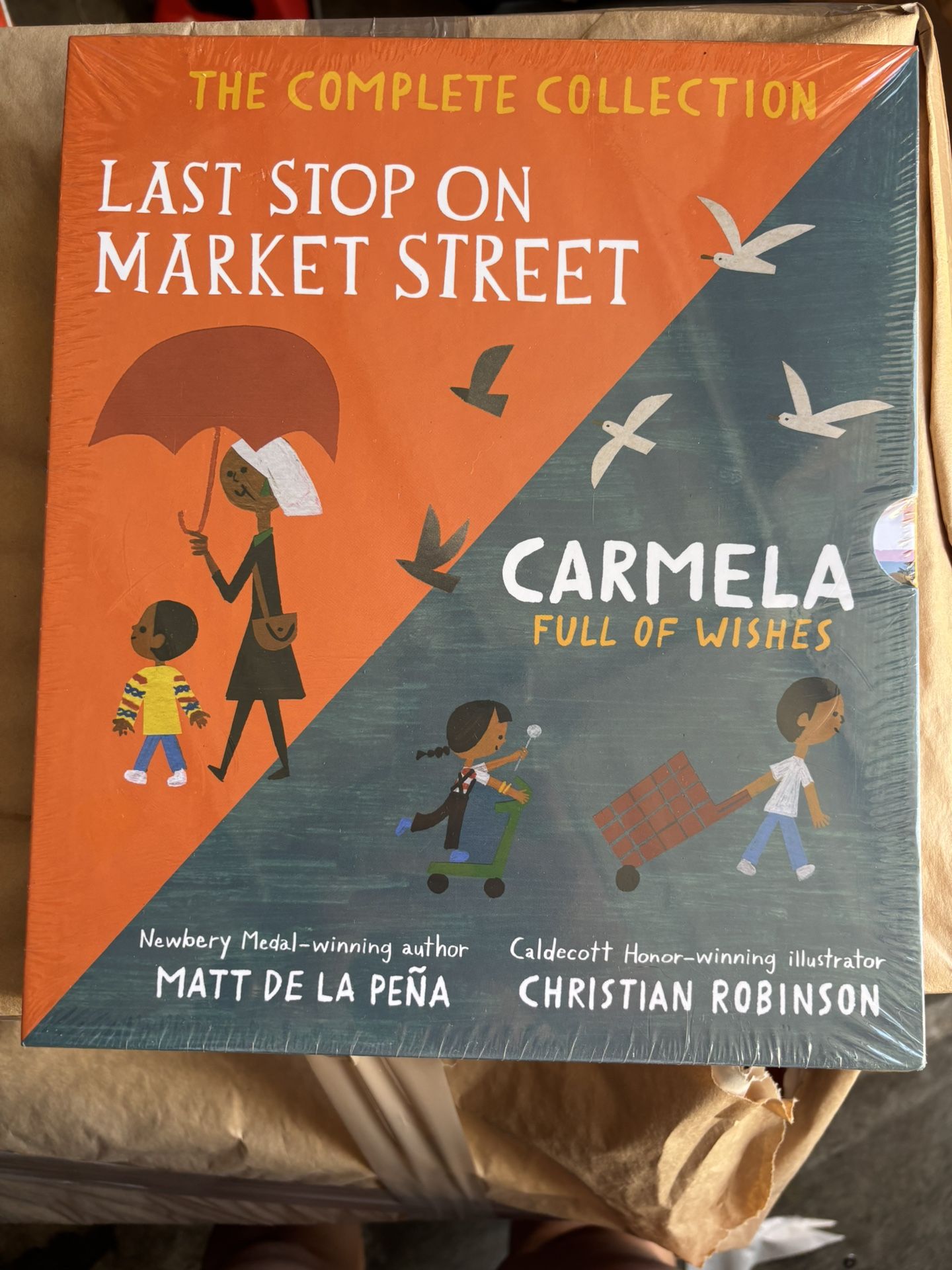 📚 NEW! The Complete Collection – “Last Stop on Market Street” & “Carmela Full of Wishes” (2-Book Set) Brand new and sealed – never opened!