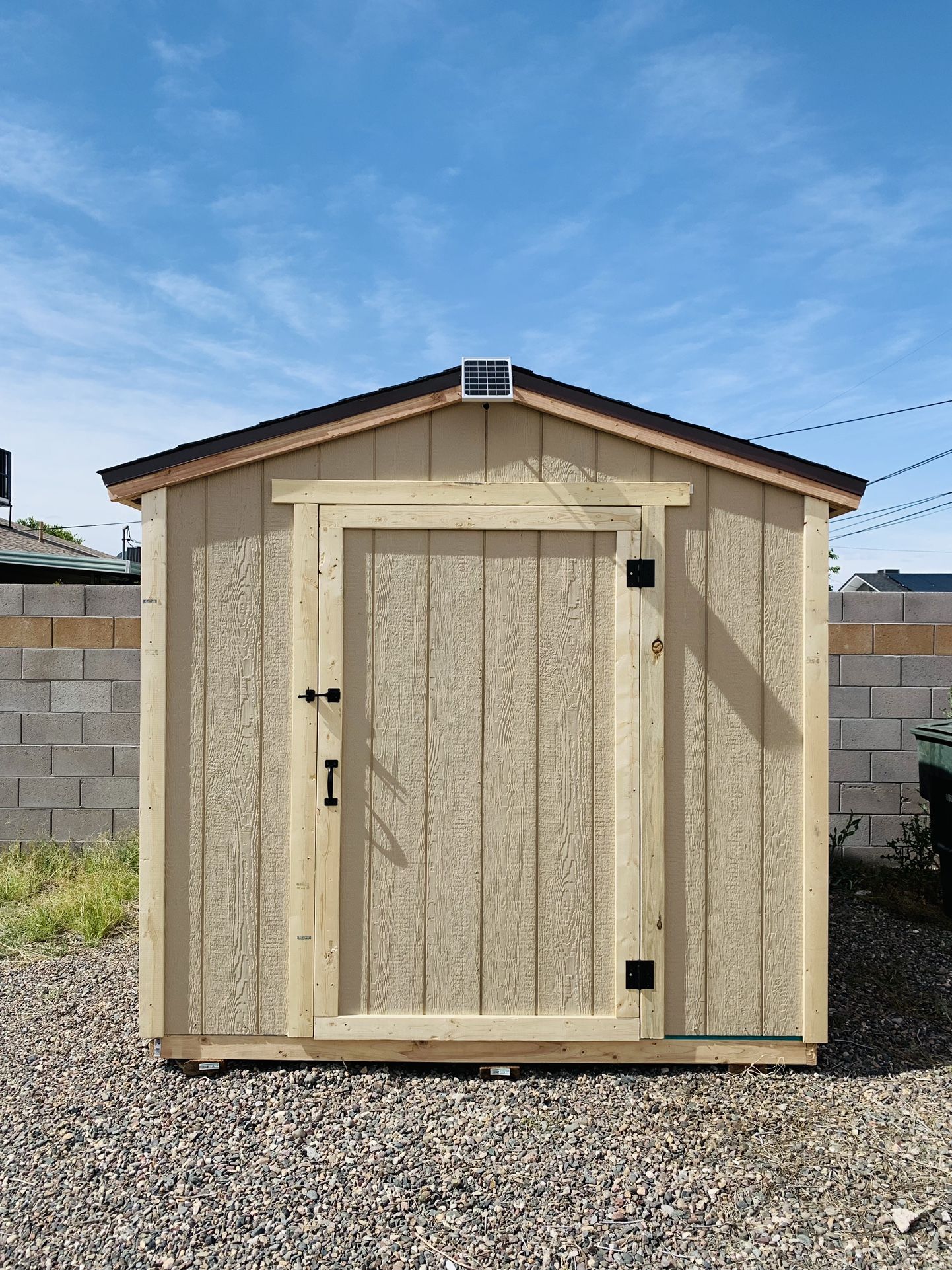8 ft x 8 ft Wood Storage shed (HOA Approved)