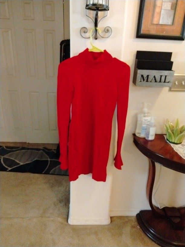 Red Sweater Dress