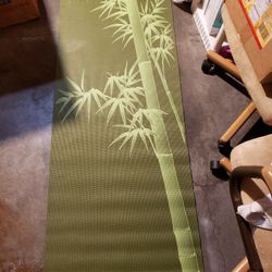 Yoga Mat With Bamboo Design