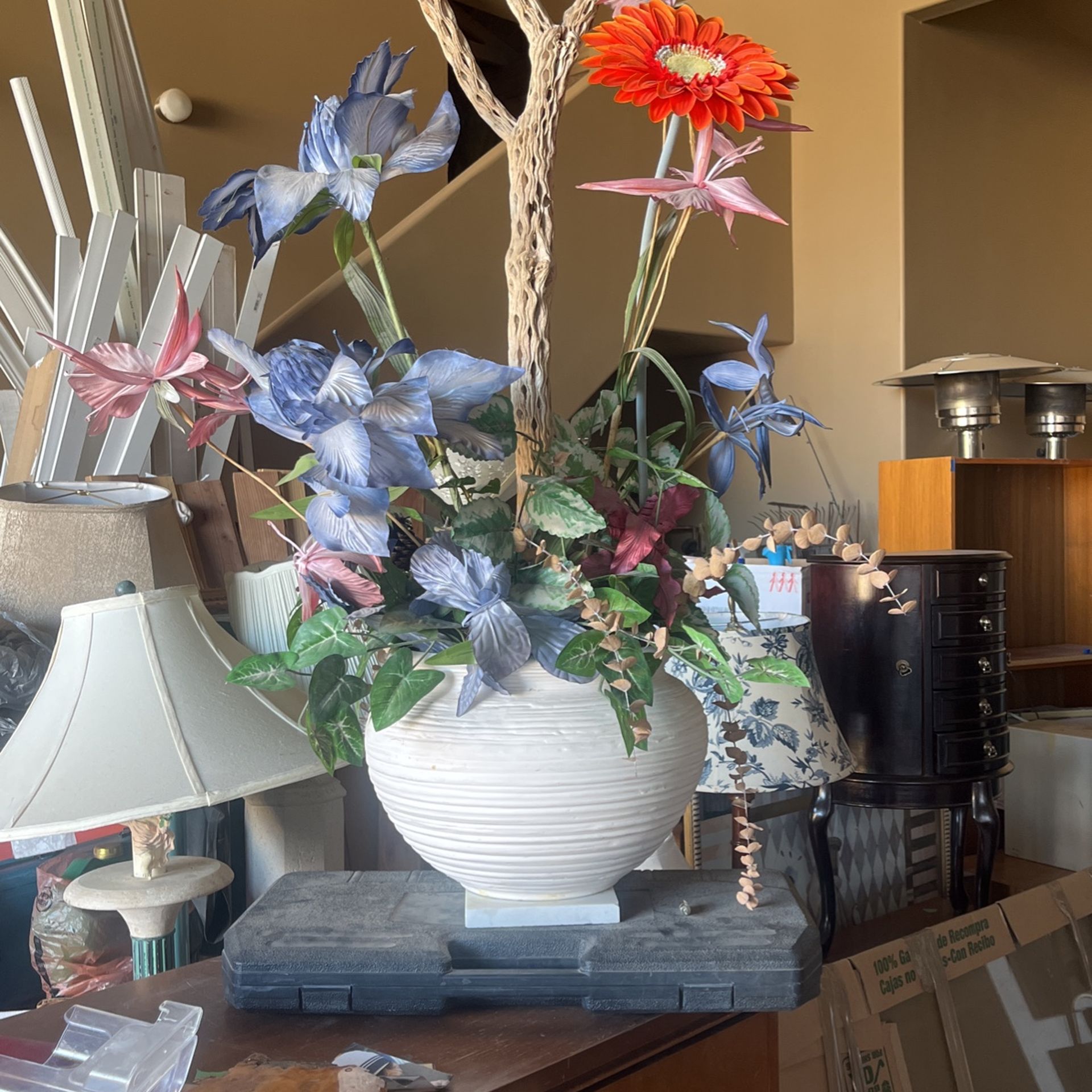 Vase With Artificial Flowers