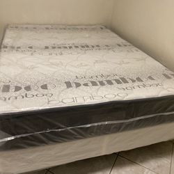 PILLOW TOP WITH BOX SPRING INCLUDED  =KING(309)QUEEN (239)FULL(209)TWIN(165)PILLOW TOP ++FREE BOX SPRING