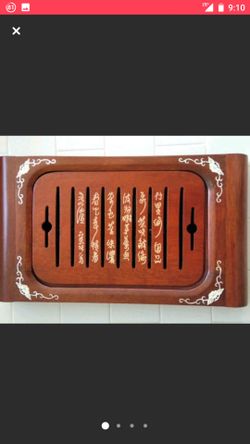 wood,slender,Gongfu Tea Table Serving Tray, water holder