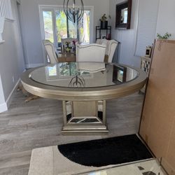 Z Gallery Antique Glass dining table.