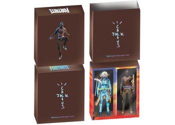 Brand New Travis Scott Cactus Jack Fortnite 12" Action Figure Duo Set For $175