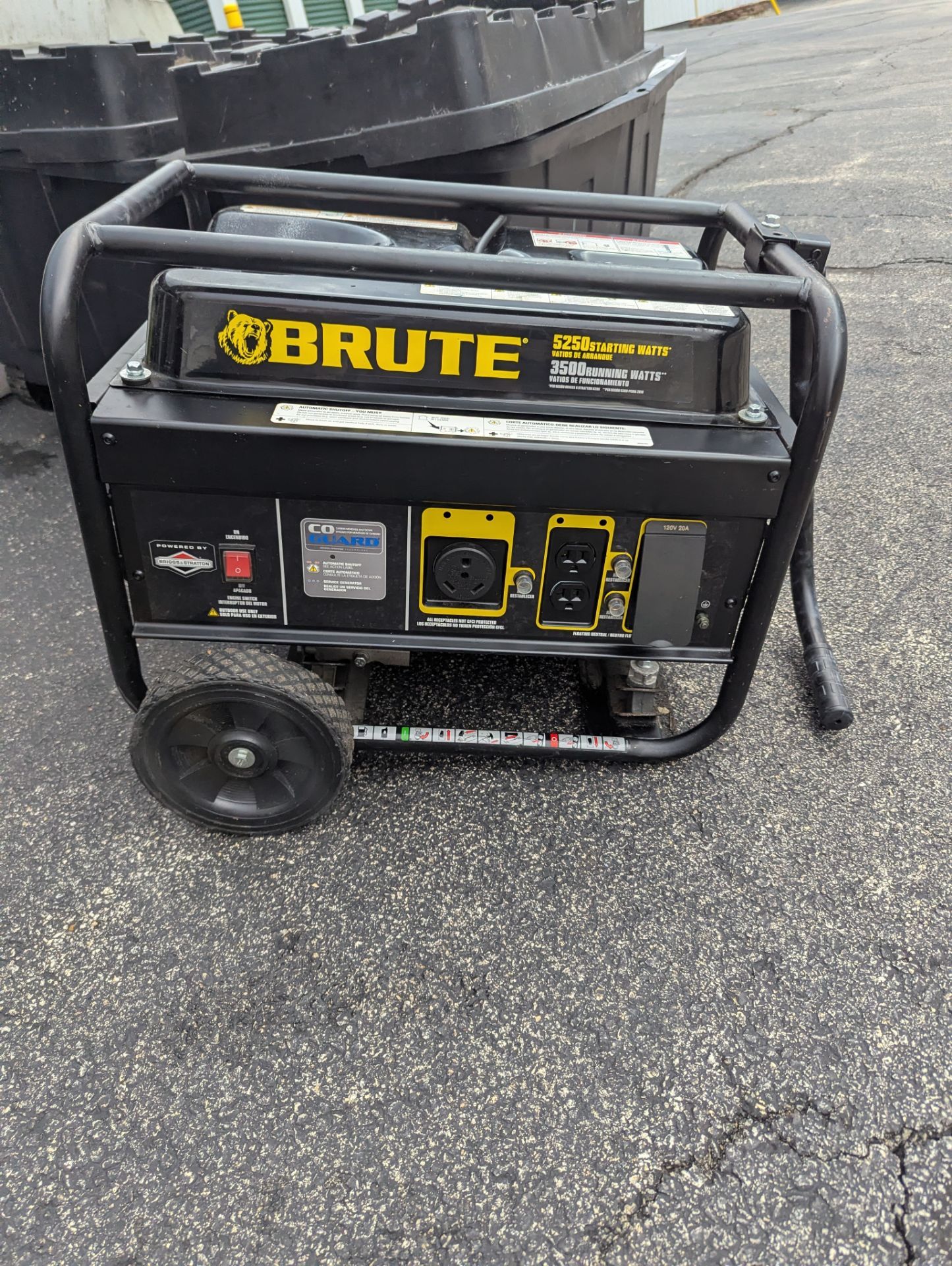 Brute 5250 generator (no start)