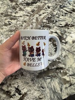 Animal Crossing mug with Tom Nook