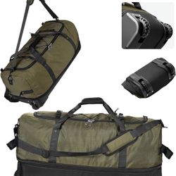 32-Inch Rolling Duffle Bag, Expandable 110L-140L Capacity
