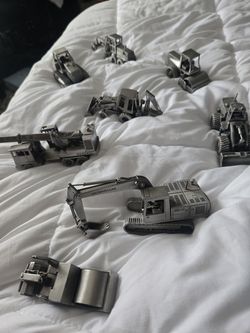 Precision pewter craft construction  vehicles