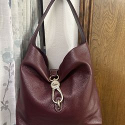 Dooney & Bourke Maroon Purse And Wallet