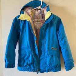 Girls Burton Dryride Ski Snow Jacket Zip Up With Hood