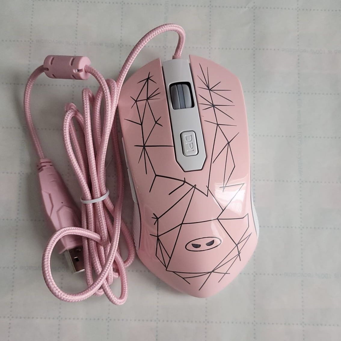 Pink RGB Gaming Mouse – From K1 Combo Set