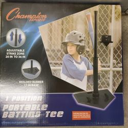 Champion Sports 1 Position Portable Batting Tee