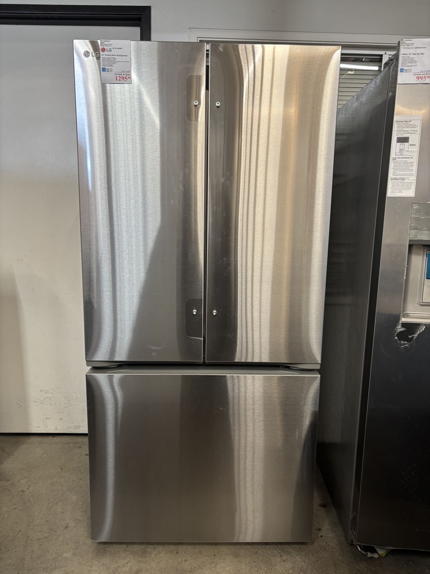 New LG 33” French Door Refrigerator
