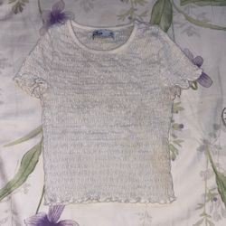 Hollister White Crop Top