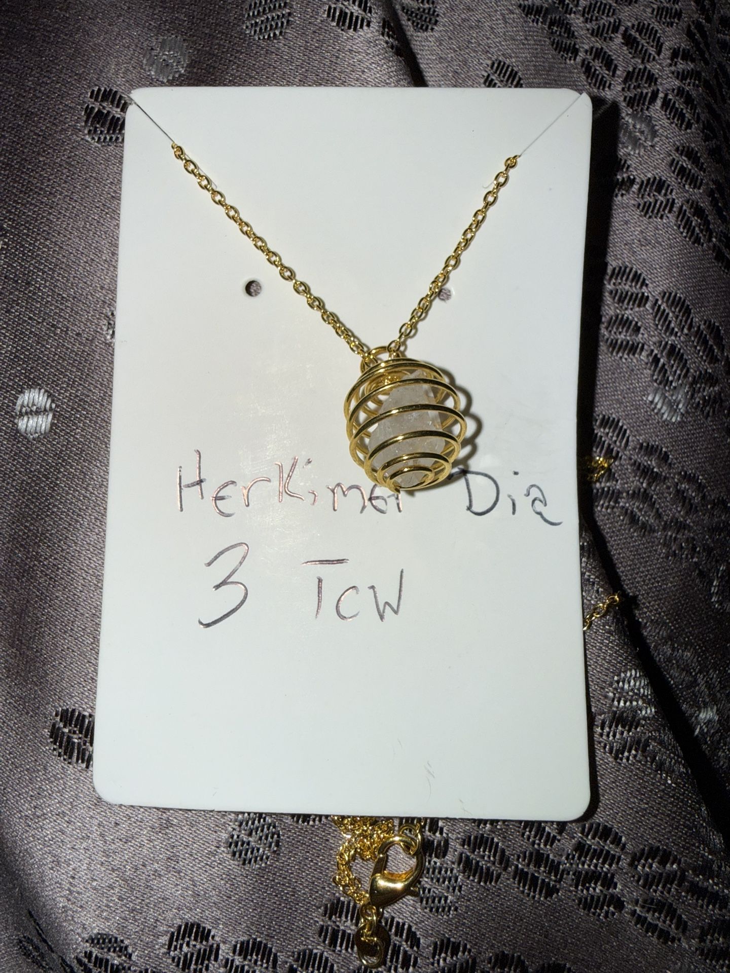 Handmined HERKIMER DIAMOND Necklaces💎Herkimer’s are being sold at $10’s per Carat!  