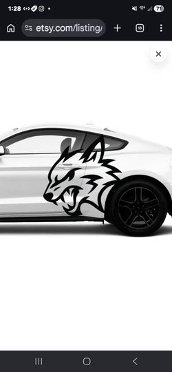 Coyote Jumbo Decal Vinyl Wrap