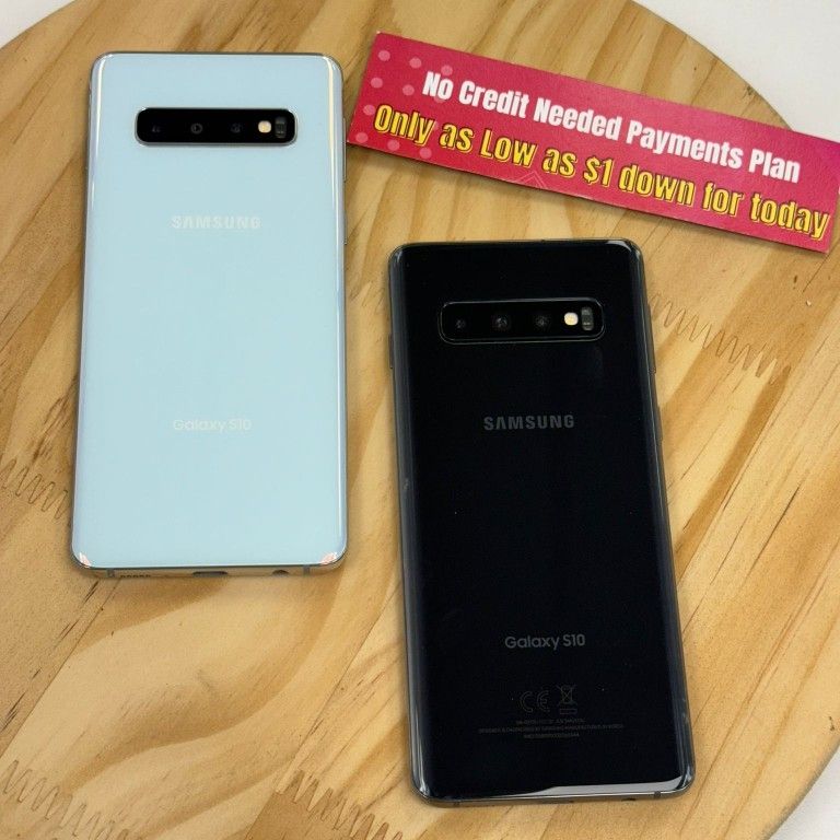 Samsung Galaxy S10 Smart Phone Pay $1 DOWN AVAILABLE - NO CREDIT NEEDED