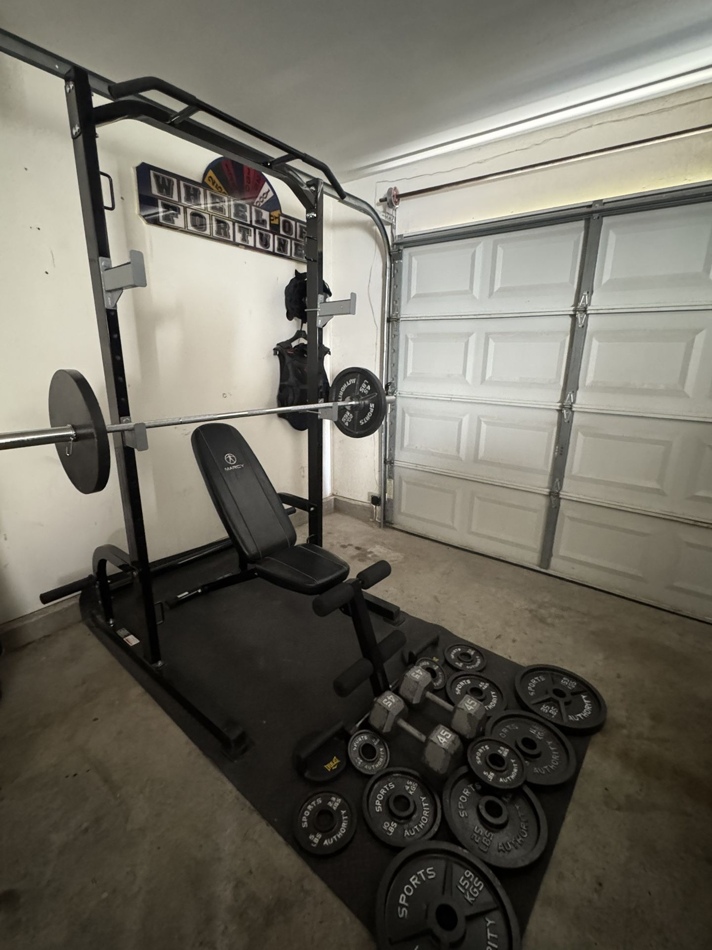 Home Gym Squat Rack Bench Press