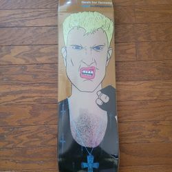 Very Rare Enjoi Skateboards Bobby Puleo Skateboard BILLY IDOL Early 2000s NOS
