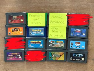 Game Boy Advance GBA Cartridge Lot